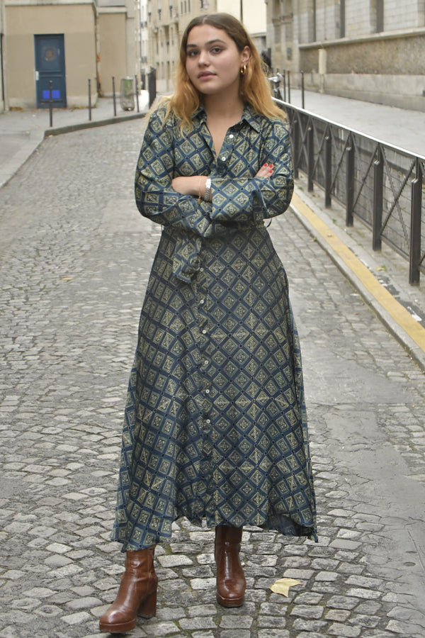 ROBE LONGUE EN SOIE