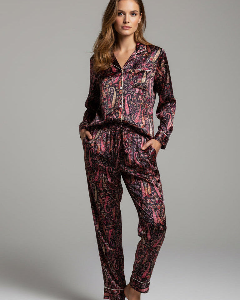 Pyjama en satin de soie - PANAMA
