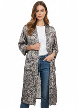 Kimono en satin de soie - NYMPHE