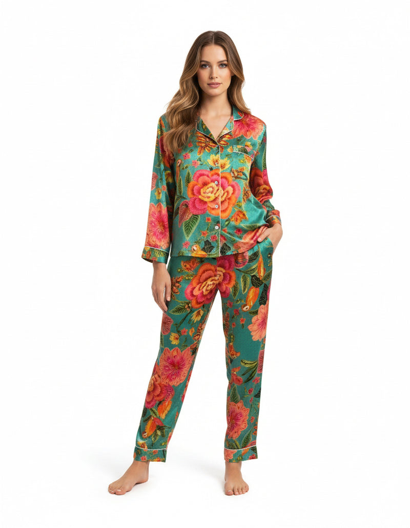 Pyjama en satin de soie - ADELA